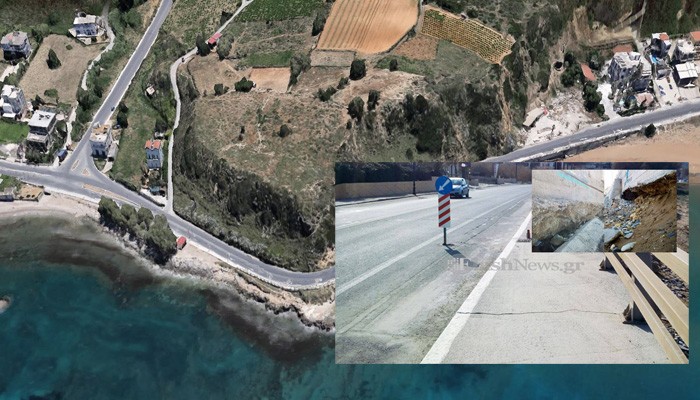 Άμεσος κίνδυνος κατάρρευσης του δρόμου στην «κακιά στροφή» στα Χανιά (φωτο)