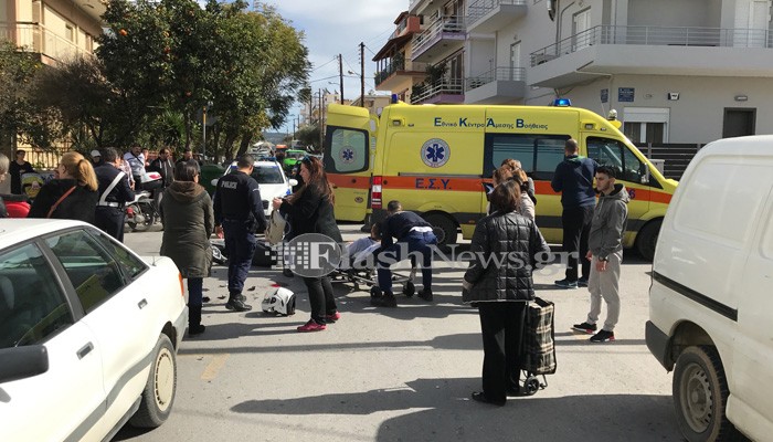 Τρεις τραυματίες σε δύο τροχαία ατυχήματα στα Χανιά (φωτο)