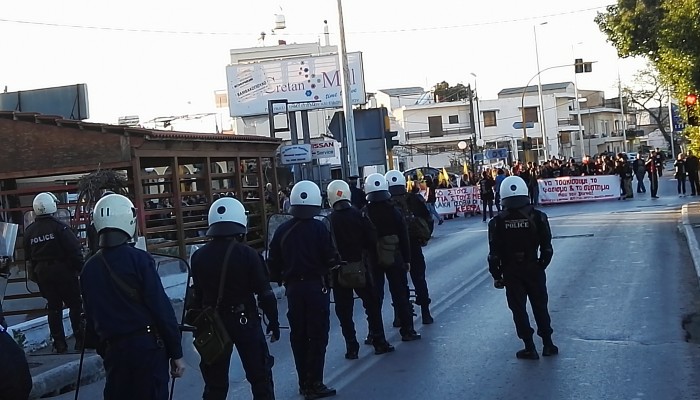 Η ανακοίνωση της ΚΕΕΡΦΑ για τα χθεσινά επεισόδια στη λεωφόρο Σούδας