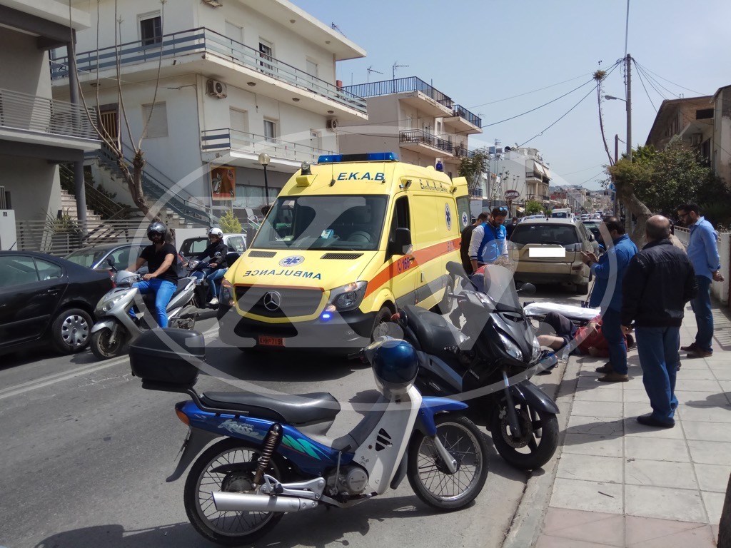 Τροχαίο με τραυματισμό στα Χανιά