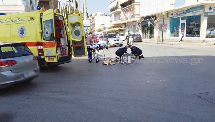 Τροχαίο στην διασταύρωση των οδών Γογονή και Αναπαύσεως στα Χανιά (φωτο)