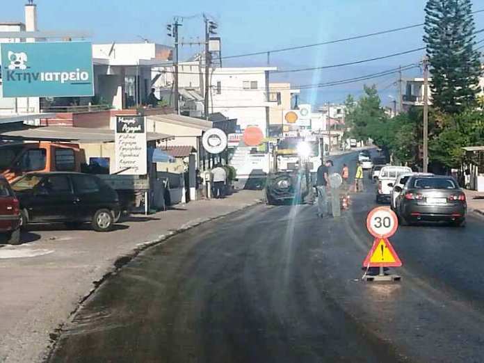 Πιο γρήγορα από ότι αναμενόταν ολοκληρώνονται οι εργασίες στην Ακρωτηρίου!