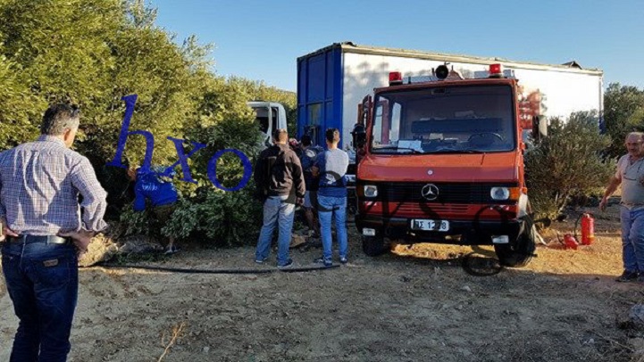 Νταλίκα μπήκε σε χωράφι με ελιές στην Κρήτη - Νεκρός ο οδηγός