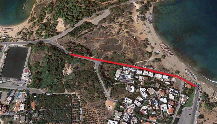 Οριστικό! Ξηλώνεται ο δρόμος στην Χρυσή Ακτή στα Χανιά