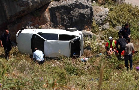 Κρήτη: Τρεις τραυματίες από το σοβαρό τροχαίο στην Εθνικό Οδό