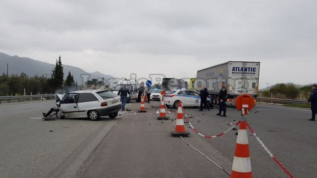 Νεκρός οδηγός αυτοκινήτου μετά από κινηματογραφική καταδίωξη στην εθνική (φωτο)