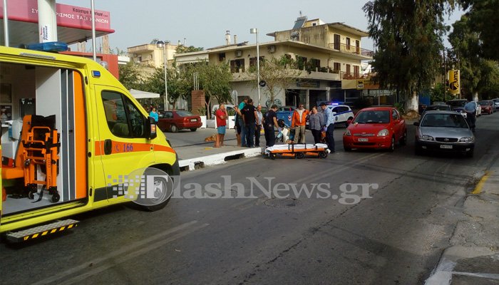 Τροχαίο με έναν τραυματία στην Λεωφόρο Καραμανλή στα Χανιά (φωτο)