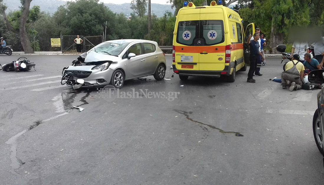 Σοκ στα Χανιά - Νέο σοβαρό τροχαίο στη λεωφόρο Σούδας (φωτο)