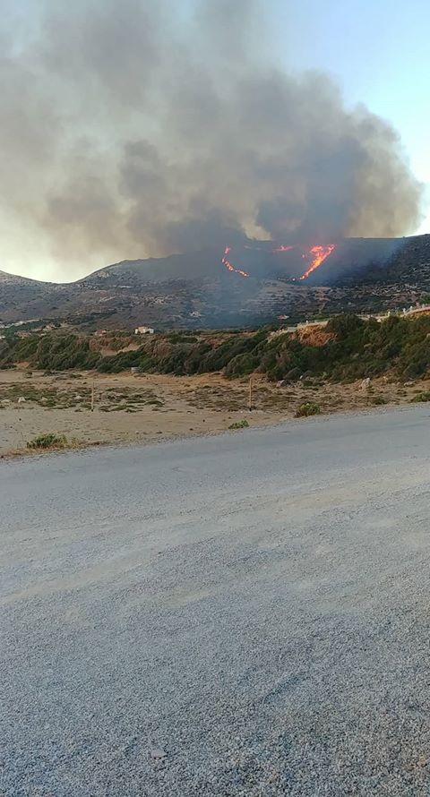 Χανιά: Μεγάλη φωτιά ξέσπασε στα Φαλάσαρνα (φωτο)