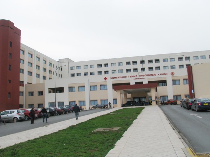 Δεκαπέντε άτομα σε κατάσταση μέθης στο Νοσοκομείο Χανίων