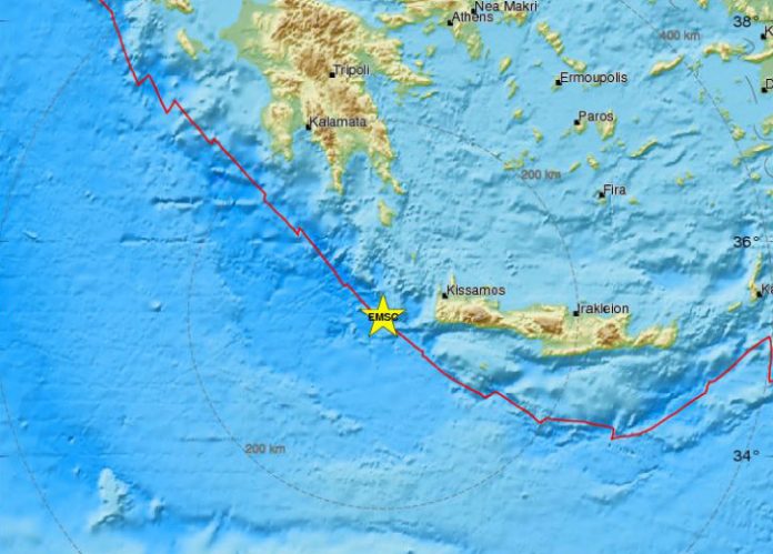 Σεισμός δυτικά των Χανίων τα ξημερώματα