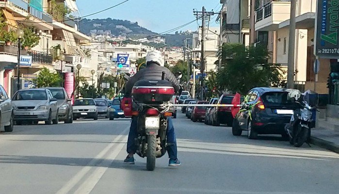 Κυκλοφορούσε σαν τον χάρο στο κέντρο των Χανίων (photo)