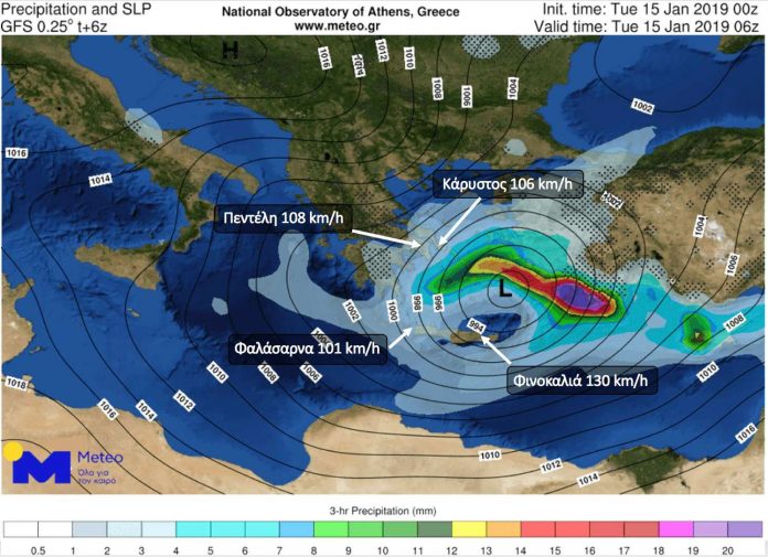 Παλαιόχωρα & Φαλάσαρνα: Τα… σάρωσαν όλα οι άνεμοι! Έσπασαν τα ρεκόρ στις… ριπές! Έτρεχαν με…100αρια
