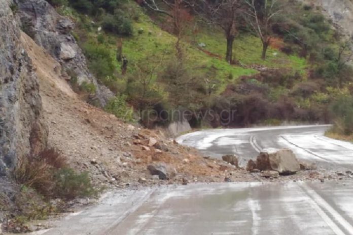 Χανιά: Προσοχή Νέες κατολισθήσεις στο επαρχιακό δίκτυο (Photos)