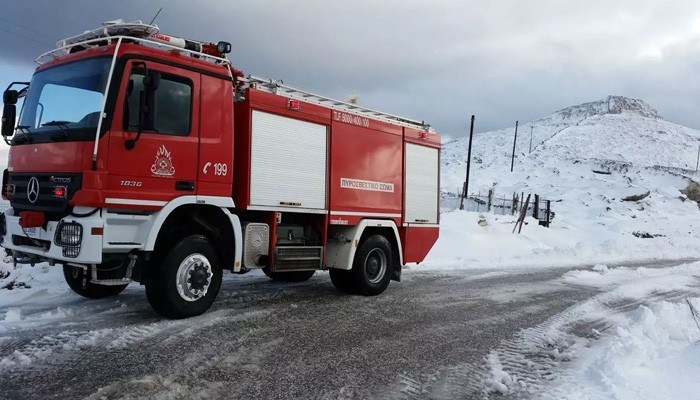 Χανιά:Απεγκλωβισμός λεωφορείου στα Φλώρια
