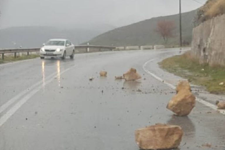 Προσοχή! Νέα προβλήματα στην εθνική Χανιά-Κίσσαμος από την κακοκαιρία (φωτο)