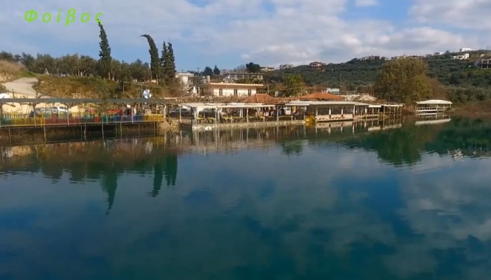 Γεμάτη η λίμνη Κουρνά από νερό μετά την τελευταία κακοκαιρία (βίντεο)