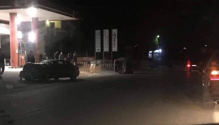 Χανιά: Τροχαίο στο Βαμβακόπουλο - Αμάξι τούμπαρε (φωτο)