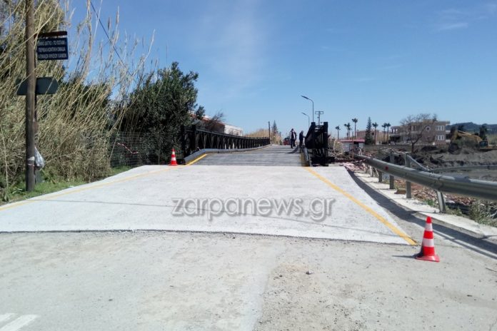 Χανιά: Τελευταίες παρεμβάσεις στην Γέφυρα του Πλατανιά! Πότε θα δοθεί στην κυκλοφορία