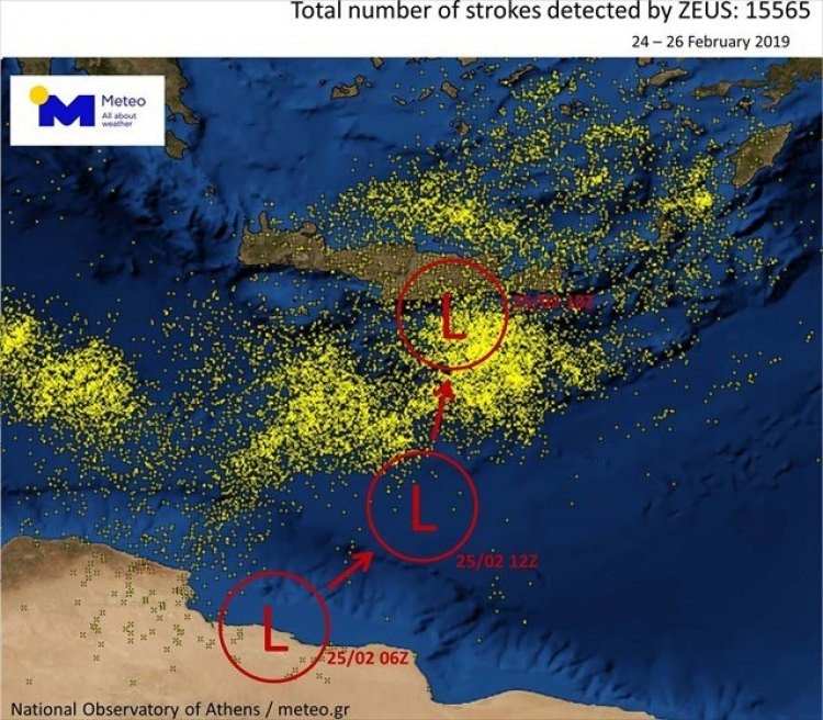 Επί 41 ώρες έβρεχε χωρίς διακοπή στα Χανιά! -Έπεσαν 15.500 κεραυνοί σε τρεις μέρες