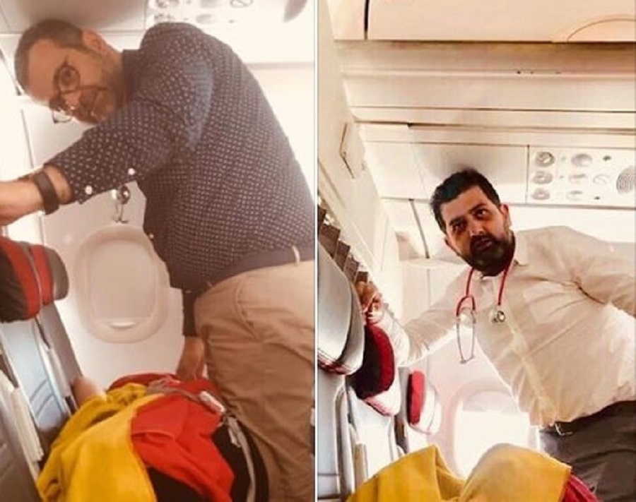 Ήρωες έγιναν δυο Έλληνες γιατροί – Έσωσαν Ελβετίδα που υπέστη έμφραγμα στο αεροπλάνο
