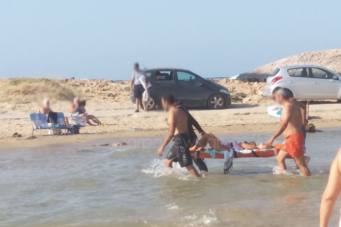 Διασώθηκε με επιτυχία και… δυσκολία η τραυματισμένη 36χρονη στο Ακρωτήρι