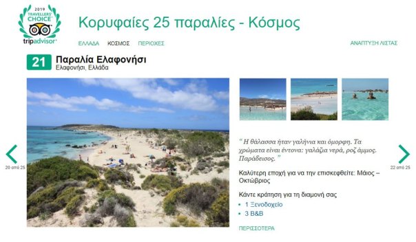 Δύο παραλίες των Χανίων στις καλύτερες του κόσμου για το 2019!