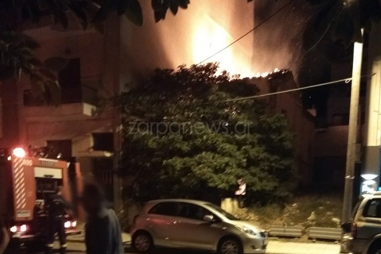 Πυρκαγιά τη νύχτα σε εγκαταλελειμένο σπίτι στα Χανιά