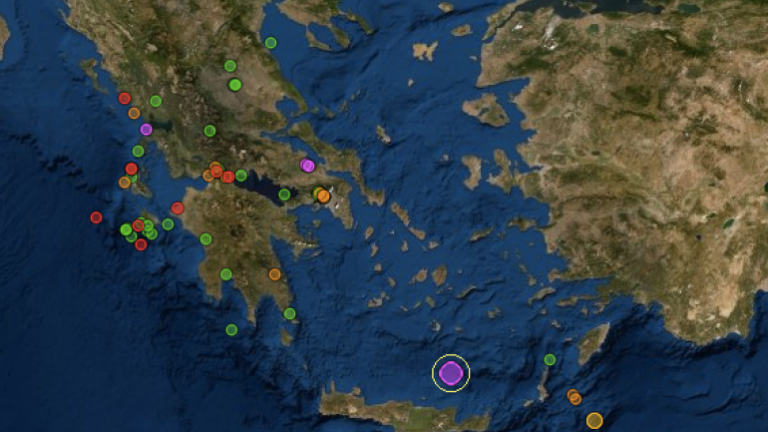 Νέος ισχυρός σεισμός στην Κρήτη