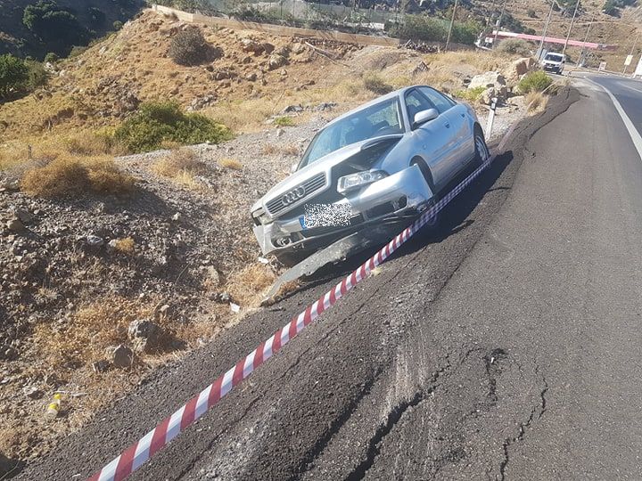 Κι άλλο τροχαίο σε σημείο καρμανιόλα στα Χανιά
