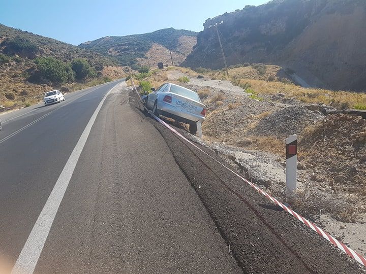 Κι άλλο τροχαίο σε σημείο καρμανιόλα στα Χανιά