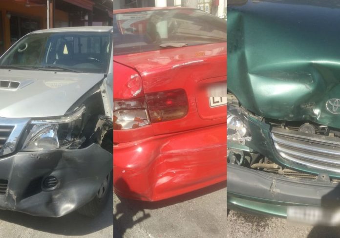Καραμπόλα πέντε οχημάτων στην οδό Κισσάμου