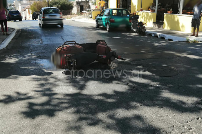 Χανιά: Τραυματισμός δικυκλιστή μετά από τροχαίο σε διασταύρωση