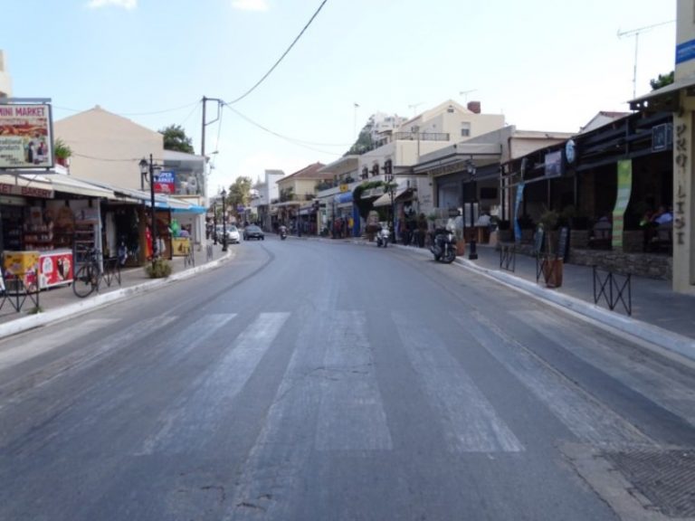 Νέα άσφαλτος στην παλιά Εθνική οδό Χανίων-Κισσάμου, πεζογέφυρα στα Καμισιανά