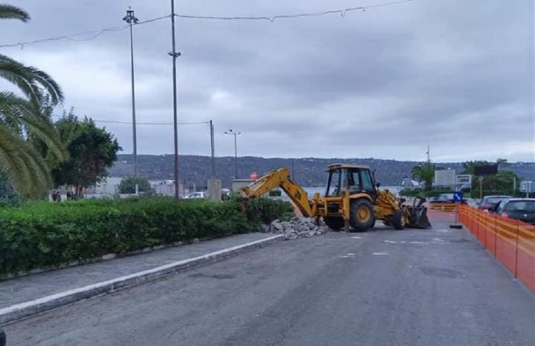 Χανιά: Άρχισαν οι εργασίες της ανάπλασης της πλατείας Σούδας