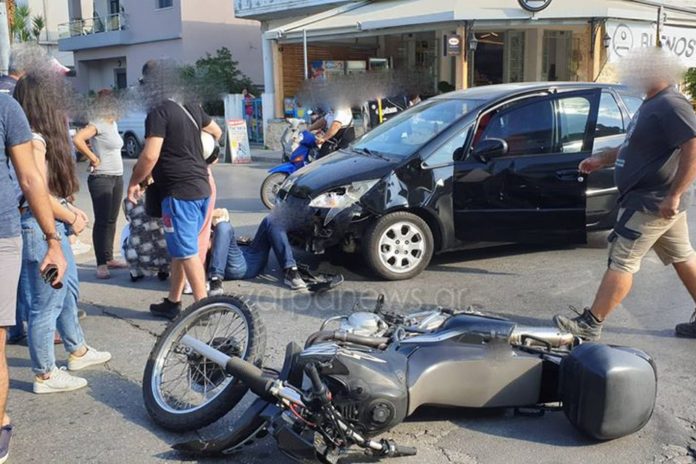 Τροχαίο με τραυματισμό στη διασταύρωση της ΒΙΟΧΥΜ