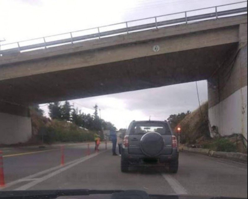 Χανιά: Eκ περιτροπής η κίνηση των οχημάτων στην εθνική οδό (φωτο)
