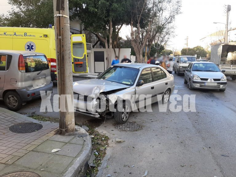 Χανιά: Τροχαίο ατύχημα με το καλήμερα (φωτο)