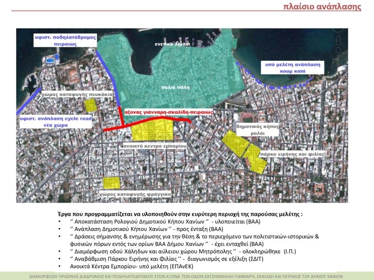Το κέντρο των Χανίων αλλάζει - Νέος ποδηλατόδρομος και πεζοδρόμια (φωτο)