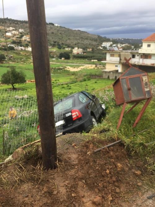 Σοβαρό τροχαίο στα Χανιά! Αυτοκίνητο έπεσε σε χαντάκι, μετά από σύγκρουση με άλλο όχημα (φωτο)