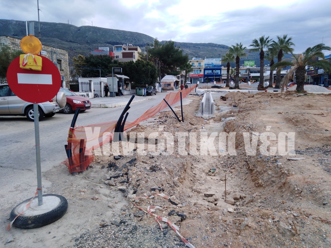 Χανιά: Καθυστερεί η ανάπλαση στη πλατεία της Σούδας (φωτο)