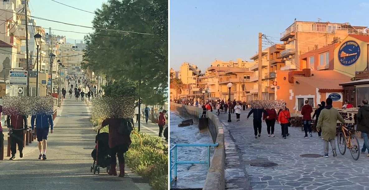 Οι Χανιώτες ξεχύθηκαν σε Νέα Χώρα και Κουμ-Καπί (φωτο)
