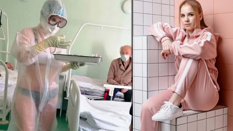 Η viral Ρωσίδα νοσοκόμα με τα εσώρουχα έγινε μοντέλο (φωτο)