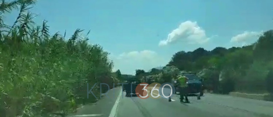 Χανιά: ΠΡΟΣΟΧΗ! Εκ περιτροπής και με… ουρές, η κυκλοφορία στην εθνική (video)