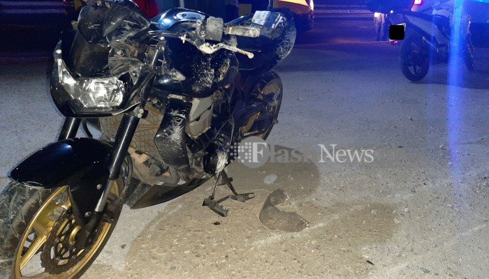 Χανιά: Τροχαίο με τραυματισμό μοτοσικλετιστή (φωτο)
