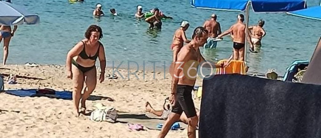 Χανιά: Βουτιές στο Μαράθι και ποδήλατο στο Κεδροδασος απόλαυσε ο Πρωθυπουργός (φωτο)