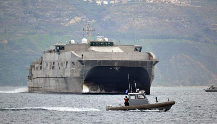 Χανιά: Στην Σούδα και εντυπωσιακό high speed καταμαράν του ναυτικού των ΗΠΑ (φωτο)
