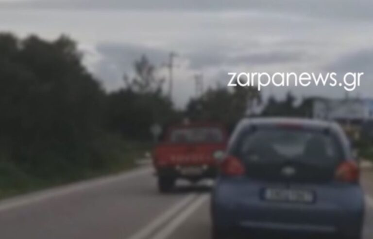 Χανιά: Ο Χάρος βγήκε παγανιά - Οδηγός αγροτικού πήγαινε έκανε ζιγκ ζαγκ (video)