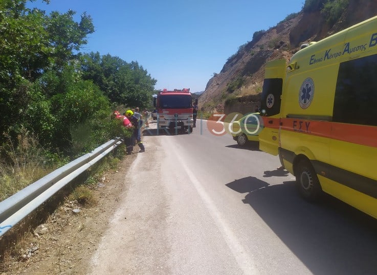 Χανιά: Σοβαρό τροχαίο - IX έπεσε σε χαράδρα - Τεράστια επιχείρηση για την ανάσυρση δυο ατόμων (φωτο)