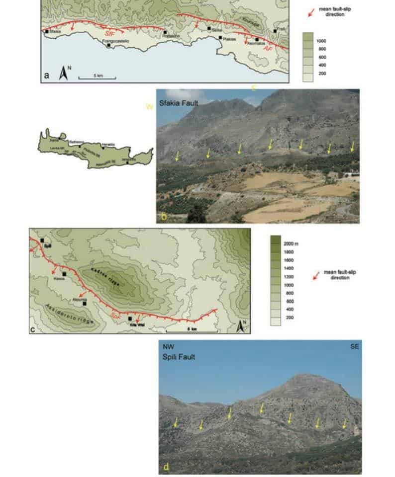Αυτή είναι η σεισμικότητα της Κρήτης - Τα γνωστά ρήγματα στην ξηρά και στη θάλασσα (φωτο)